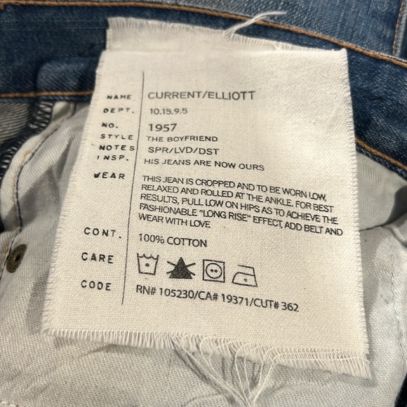 Current/Elliott The Boyfriend Super Loved Destroy Jeans - Picture 13 of 13